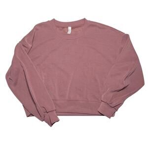 Lululemon Perfectly Oversized Cropped Crew Softstreme Spiced Chai Size 10